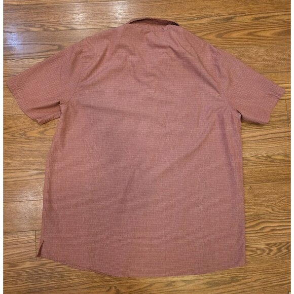 Avalanche Button Up Shirt Mens Sz XL Light Red Short Sleeve Casual Cool Outdoors - Picture 7 of 11